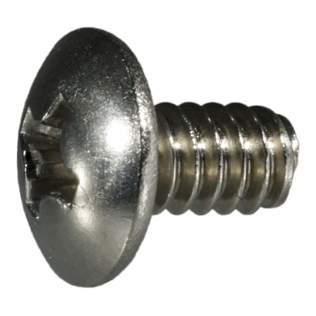 Midwest Fastener #6-32 x 1/4 in Phillips Truss Machine Screw, Plain 18-8 Stainless Steel, 30 PK 33881